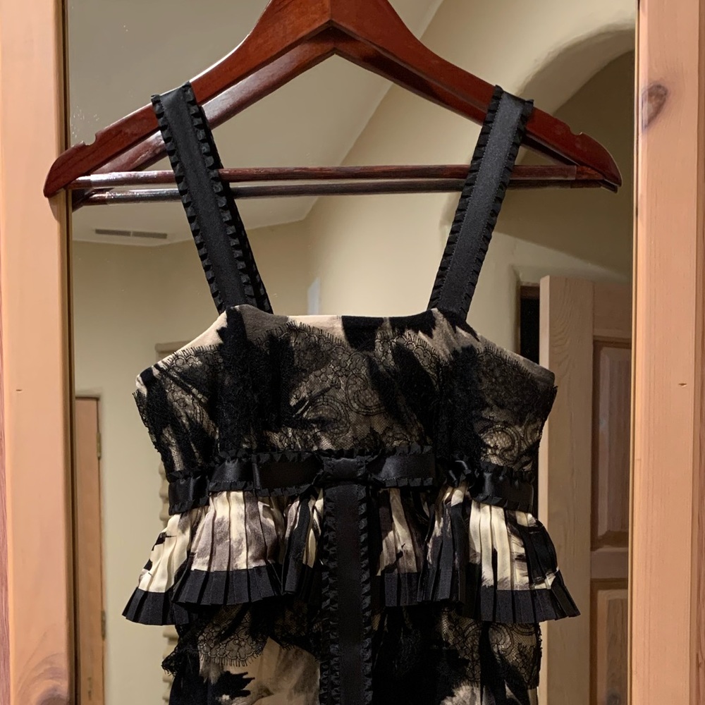 NWT Blumarine Dress with Silk & Lace Detail, IT 40